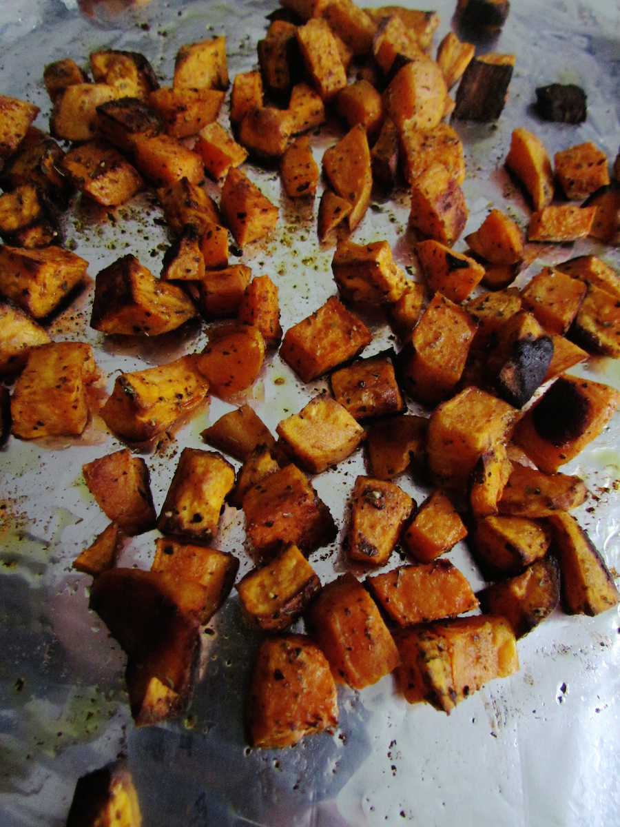 roasted sweet potato and lentil salad | Savormania